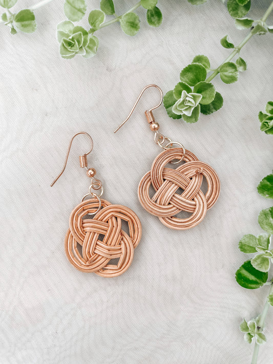 Rattan Knotted Earrings