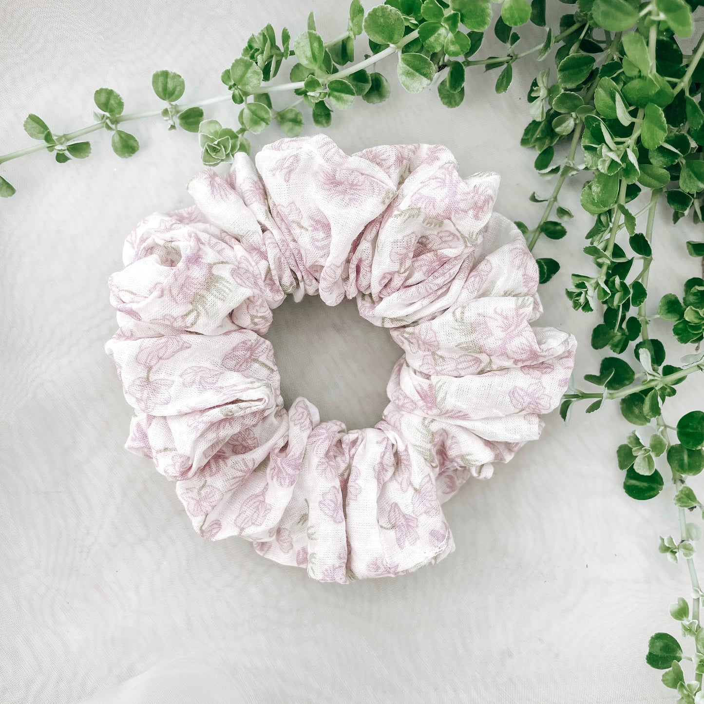 Mandarin Bloom Scrunchies