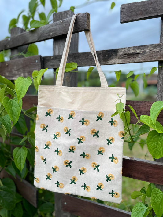 Yellow Flower Tote Bag